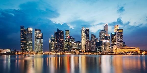 シンガポールの夜景画像